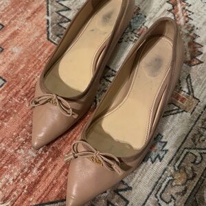 Prada Authentic Nude Ballet Flats sz 9